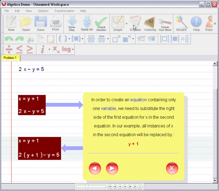 picture 3 for demo on Solving Systems Of Equations