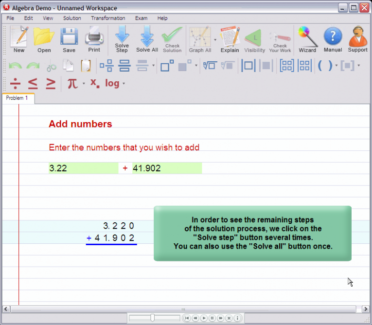 picture 2 for demo on Adding decimal numbers