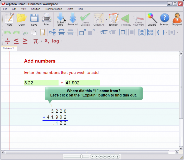 picture 3 for demo on Adding decimal numbers