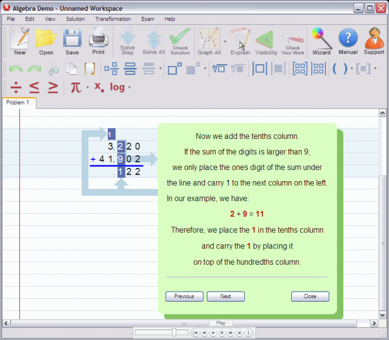 picture 4 for demo on Adding decimal numbers