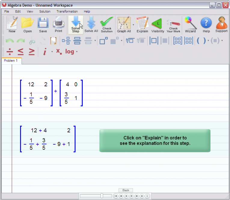 picture 2 for demo on Adding Matrices