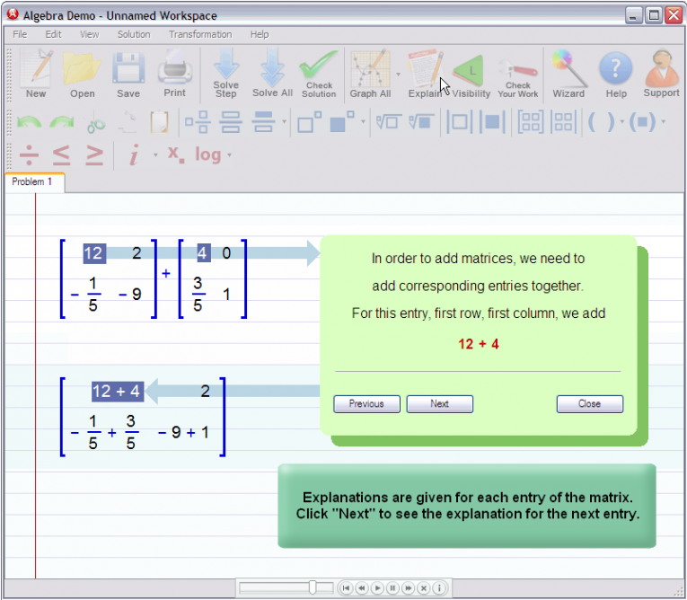 picture 3 for demo on Adding Matrices