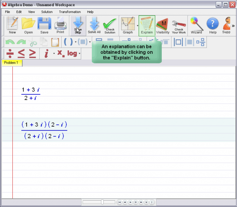 picture 2 for demo on Complex Numbers