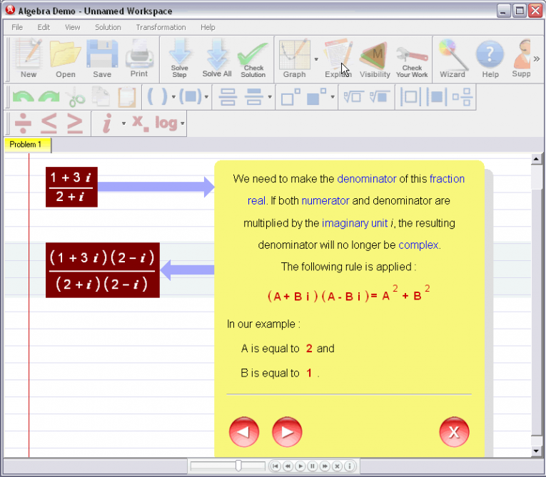 picture 3 for demo on Complex Numbers