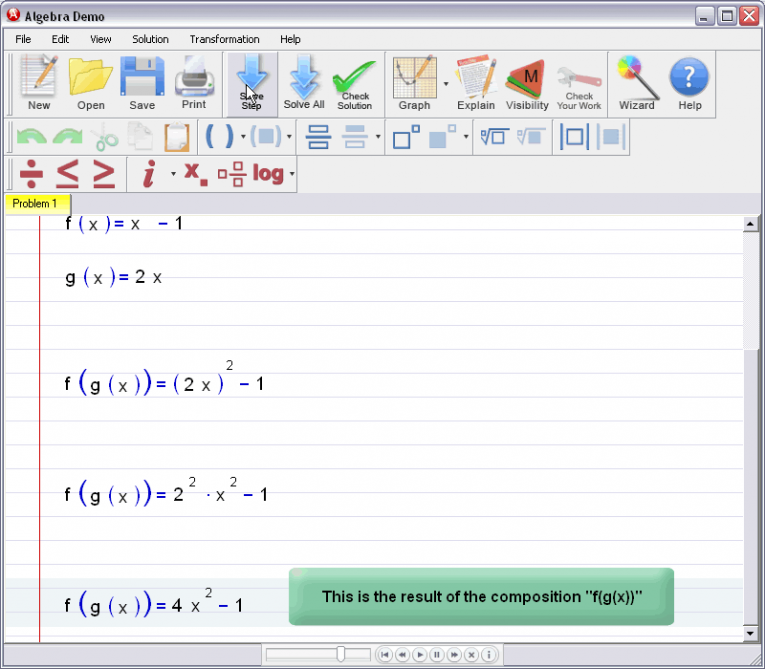 picture 4 for demo on Composition Of Functions