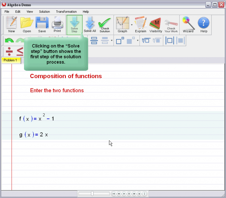 picture 1 for demo on Composition Of Functions