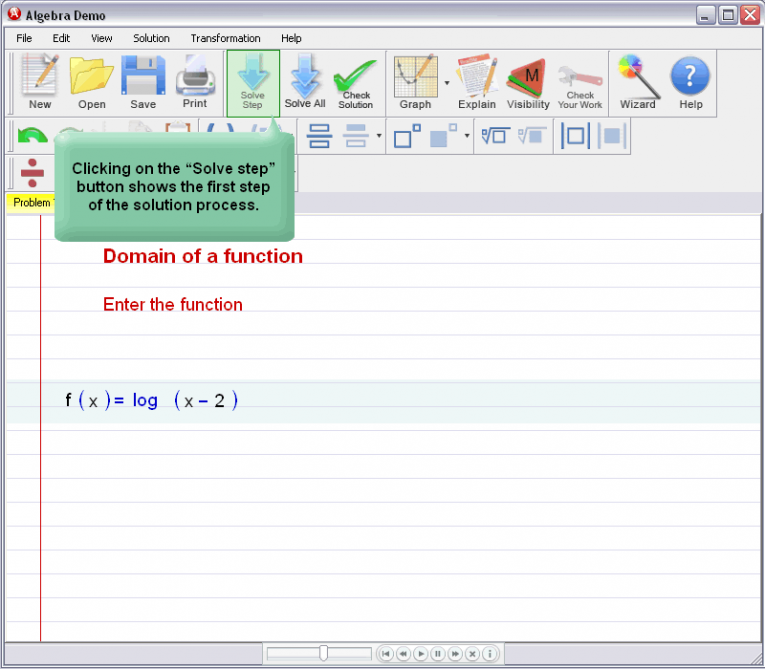picture 1 for demo on Domain Of A Function
