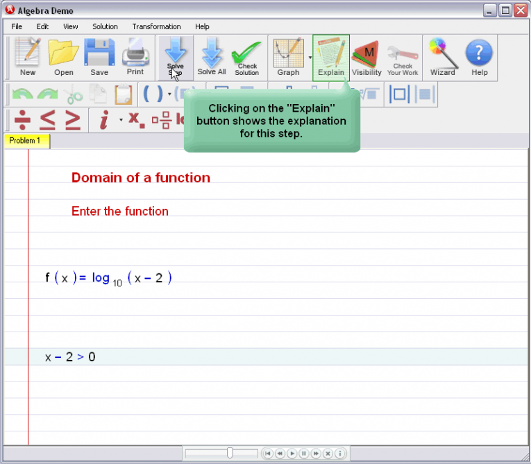 picture 2 for demo on Domain Of A Function