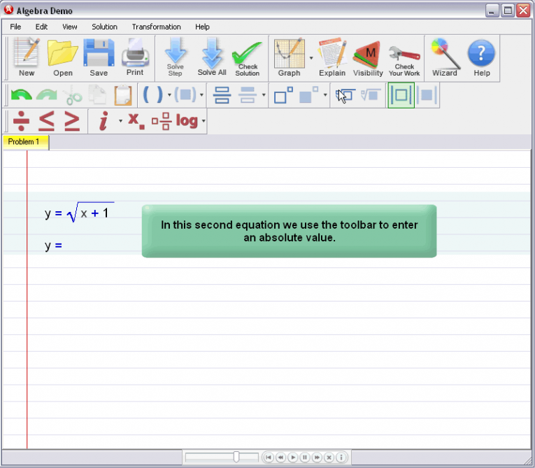 picture 5 for demo on Entering Square Roots