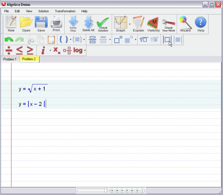 picture 7 for demo on Entering Square Roots