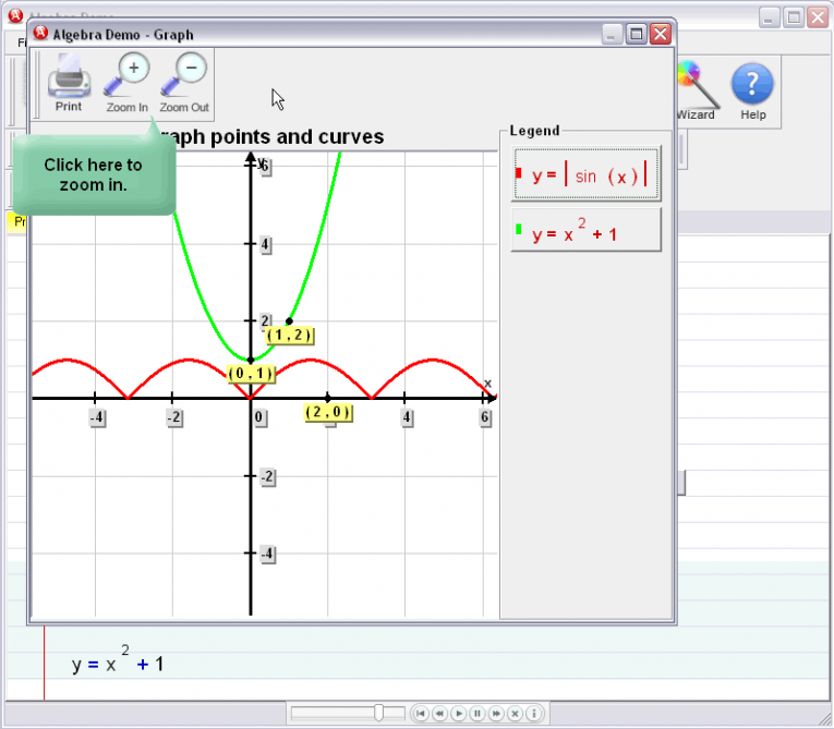 picture 4 for demo on Graphing Curves And Points