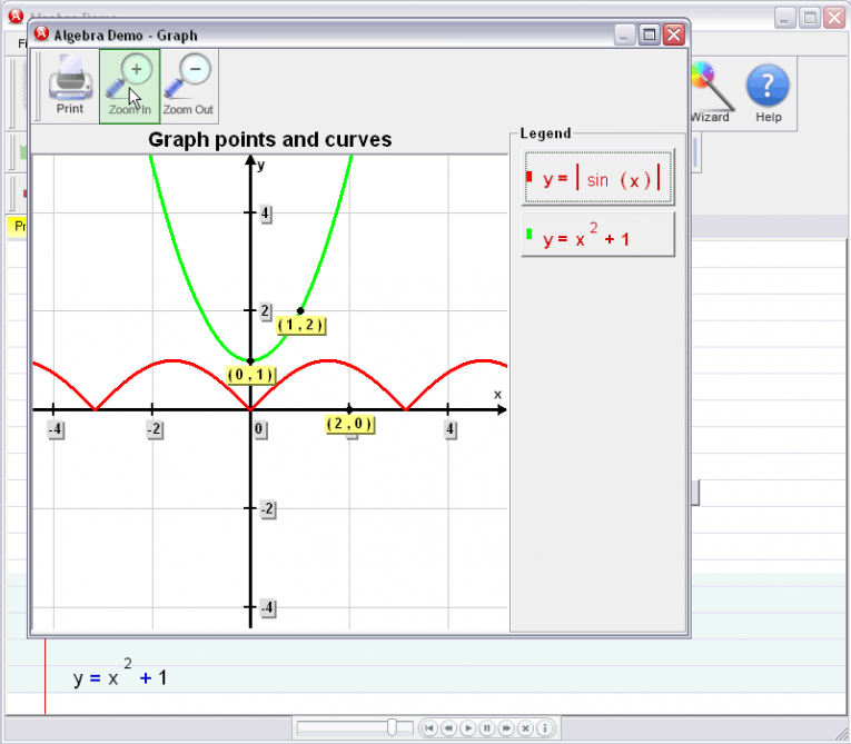 picture 5 for demo on Graphing Curves And Points