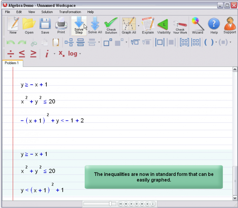 picture 2 for demo on Graphing Inequalities