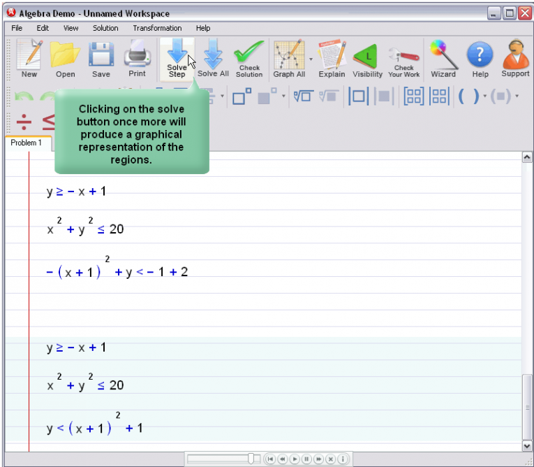 picture 3 for demo on Graphing Inequalities