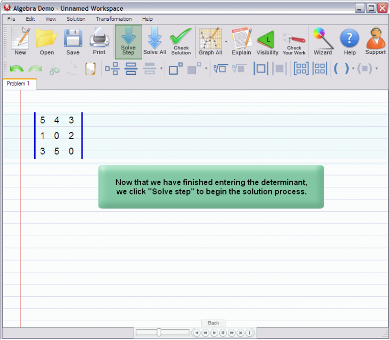 picture 1 for demo on Matrix Determinant