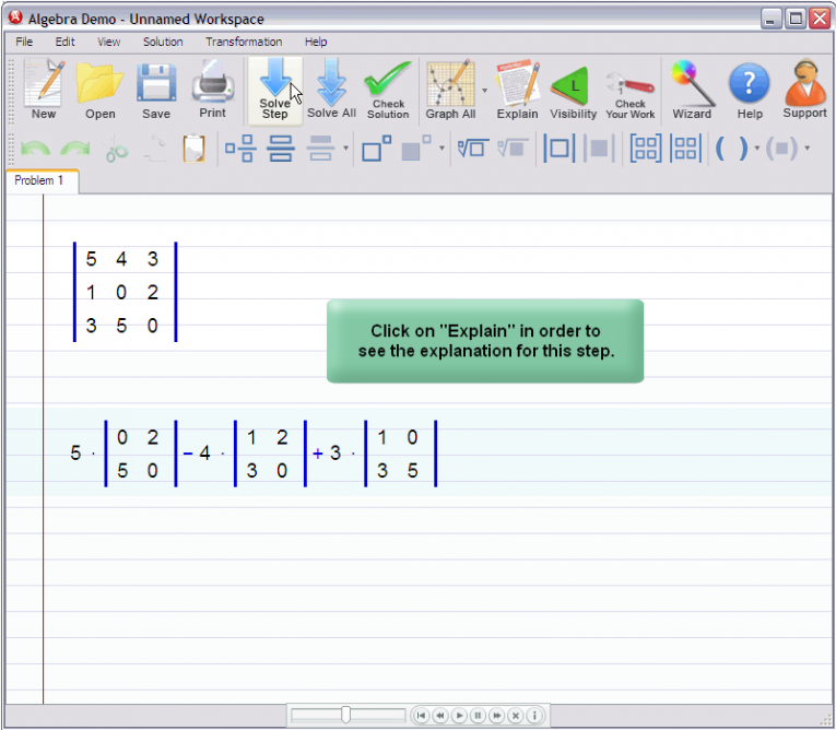picture 2 for demo on Matrix Determinant