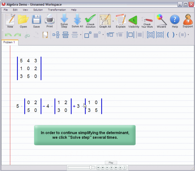 picture 4 for demo on Matrix Determinant