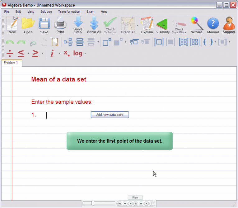 picture 1 for demo on Mean of a data set 