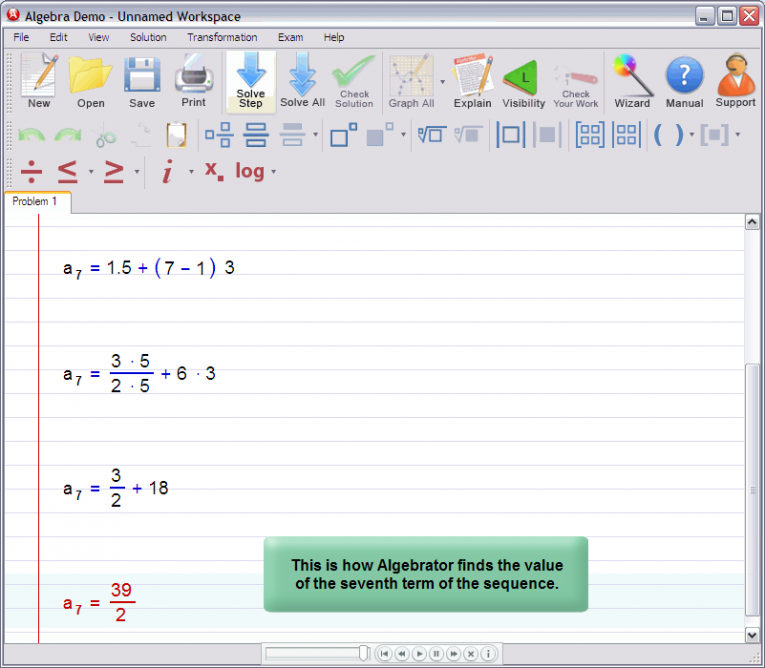 picture 6 for demo on Nth term of an arithmetic progression