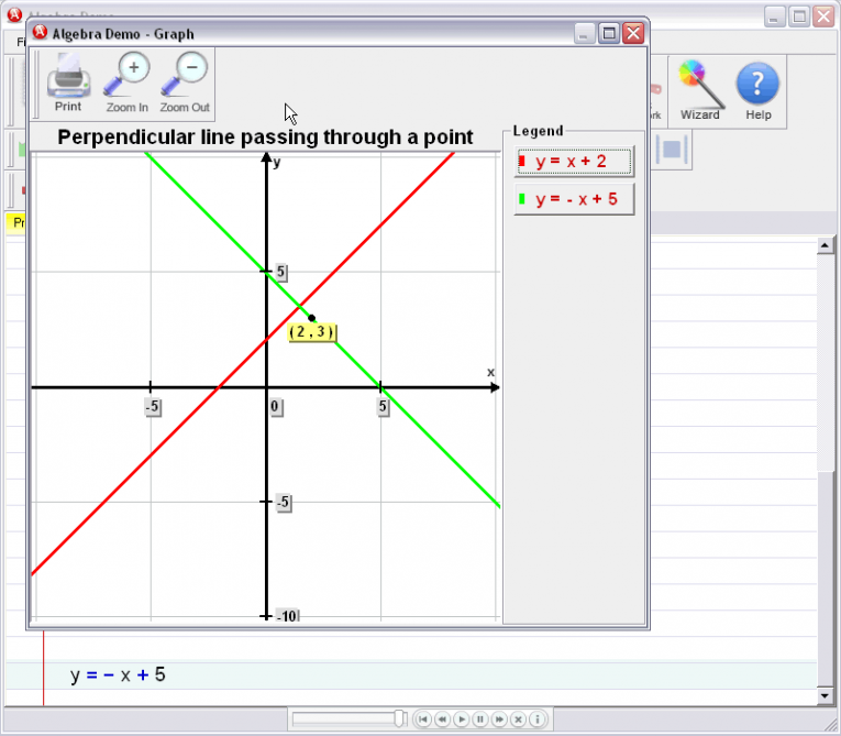 picture 5 for demo on Perpendicular Line Equation