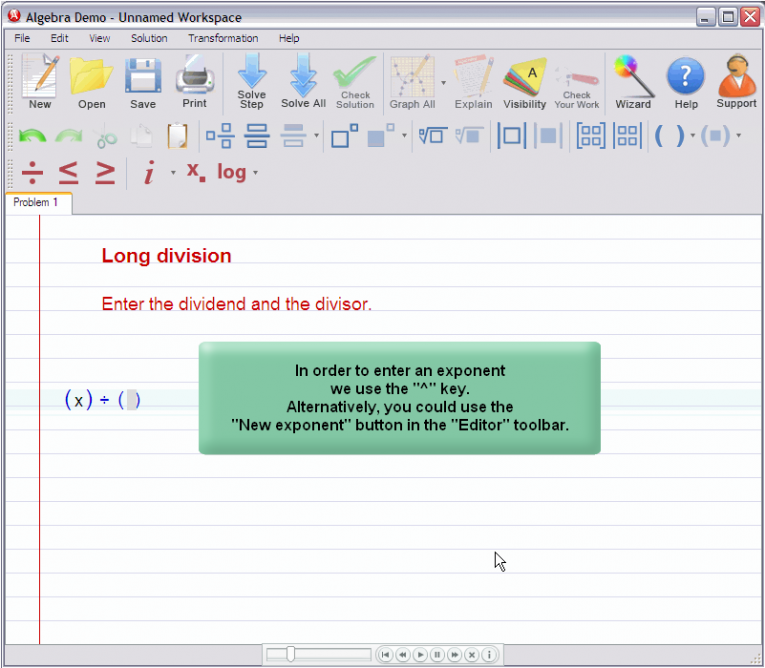 picture 1 for demo on Polynomial Long Division