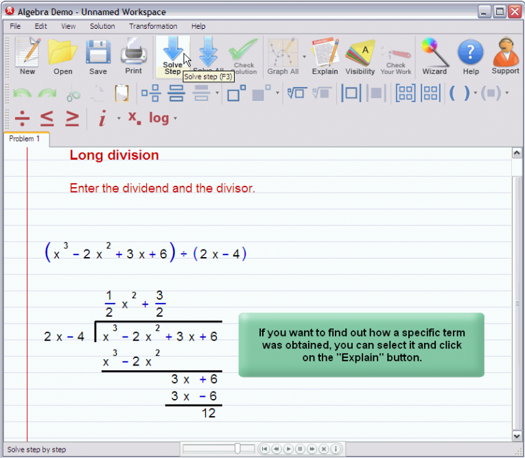 picture 3 for demo on Polynomial Long Division