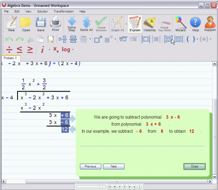 picture 5 for demo on Polynomial Long Division