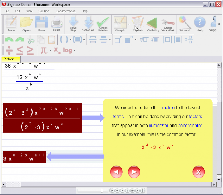 picture 3 for demo on Simplifying Exponential Expressions