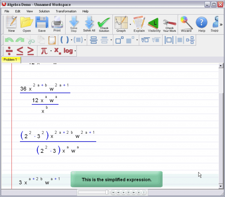 picture 4 for demo on Simplifying Exponential Expressions