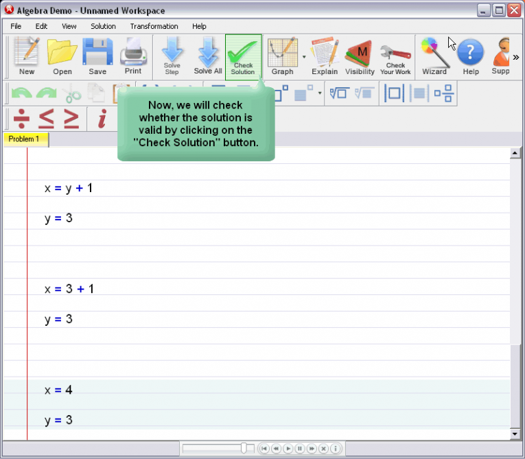 picture 7 for demo on Solving Systems Of Equations