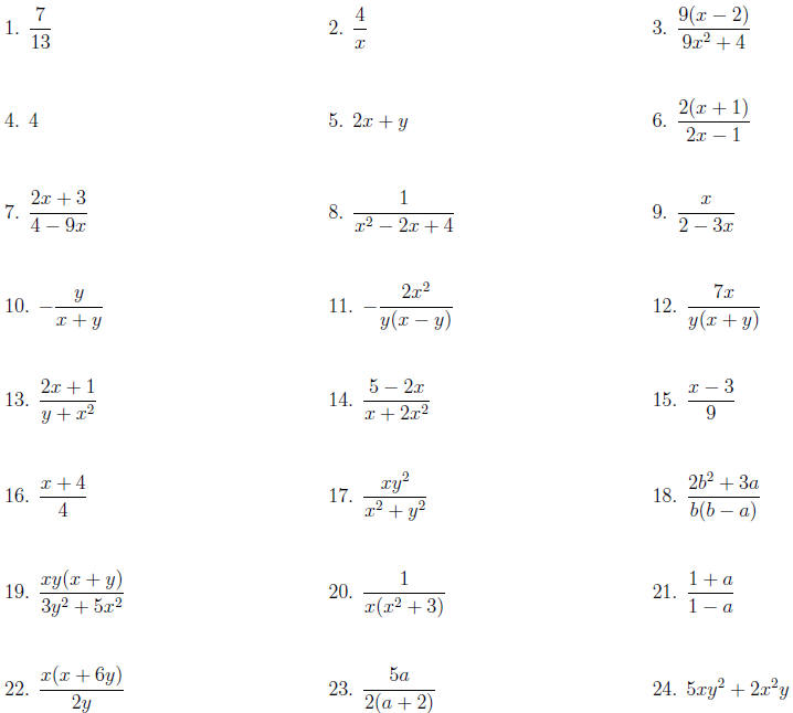 Simplifying complex fractions,2